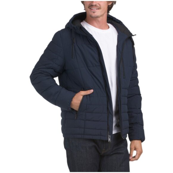 ANDREW MARC Fitzroy Quilted Puffer Hooded Jacket - Picture 1 of 2
